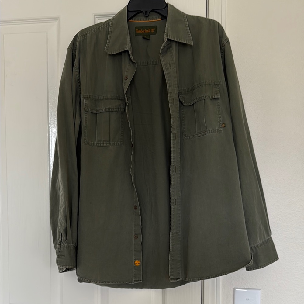Timberland Green Lightweight Shirt Jacket